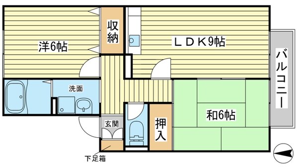 ハイカムール・山手の物件間取画像